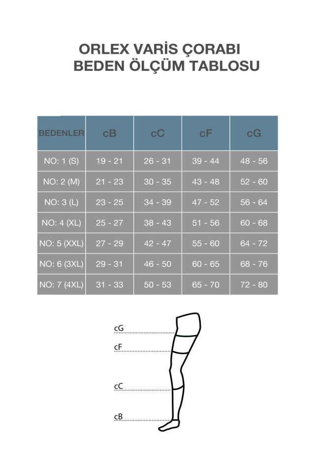 Diz Altı Varis Çorabı (Düşük Basınç Ccl1) (Burnu Kapalı) – Düşük Basınç Günlük Kullanım (ORX®-V1102)