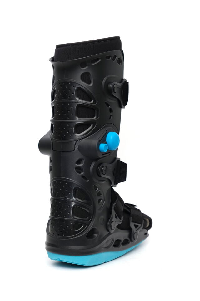 Çift Tarafı Havalı Yürüme Botu Siyah (Airwalker) – Ayak Ve Bilek Sabitleme (ORX®-A728UZUN-PREMIUM)