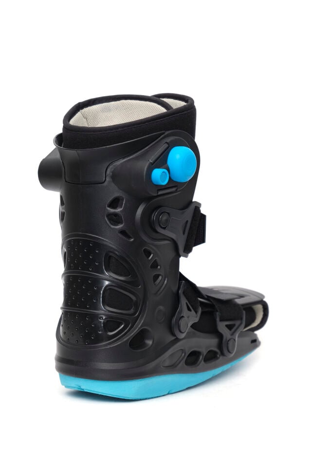 Çift Tarafı Havalı Yürüme Botu Siyah (Airwalker) – Ayak Ve Bilek Sabitleme (ORX®-A728KISA-PREMIUM)